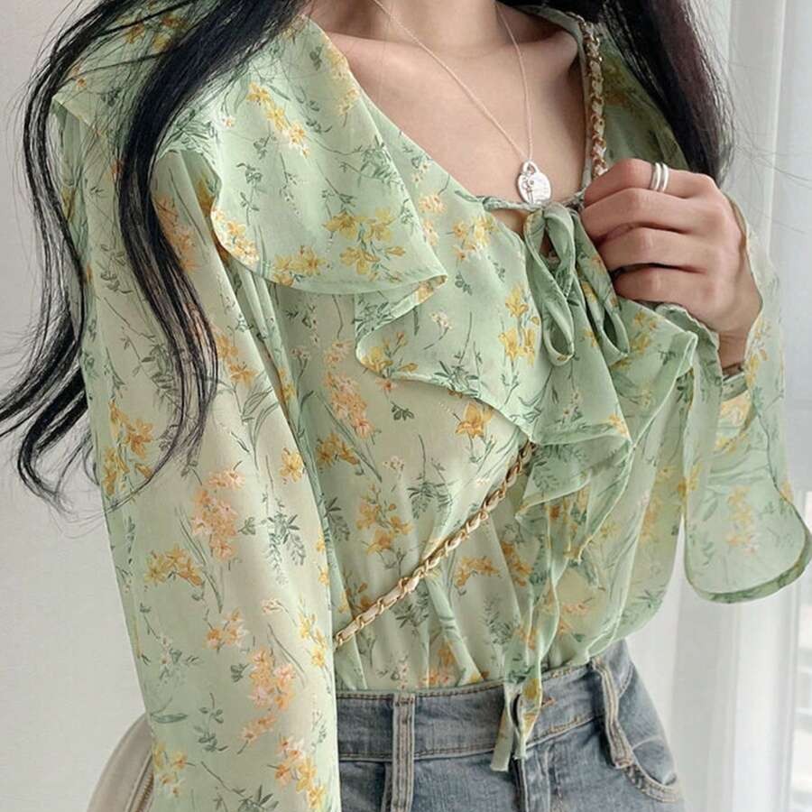 قميص DAZY بطبعة زهور